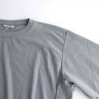 ELASTIC HIGH GAUGE SWEAT P/O #BLUE GRAY [A24SP01NU]