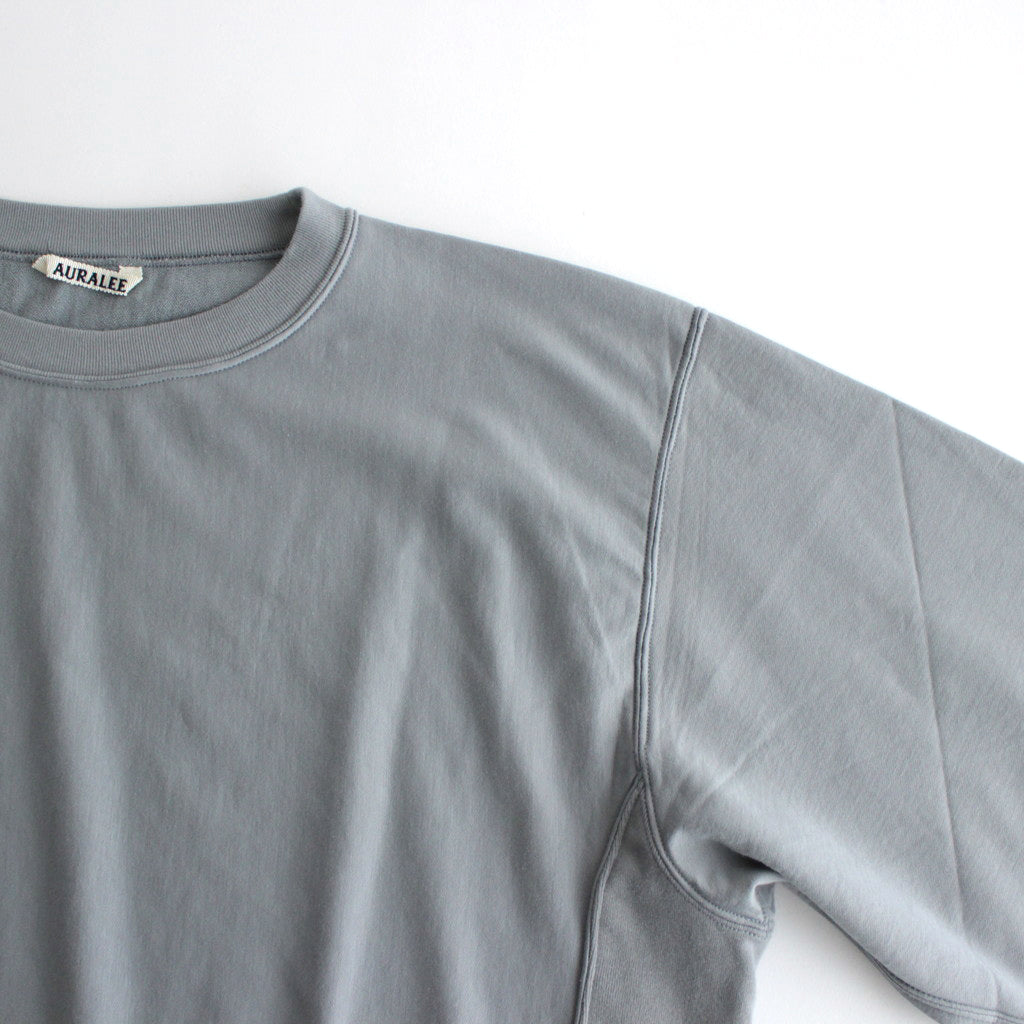 ELASTIC HIGH GAUGE SWEAT P/O #BLUE GRAY [A24SP01NU]