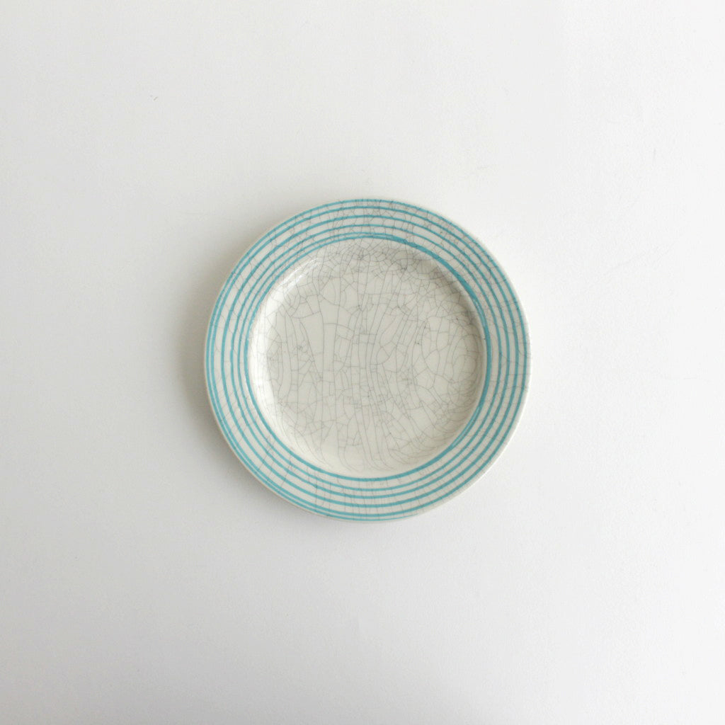 リム皿 #ターコイズ流し