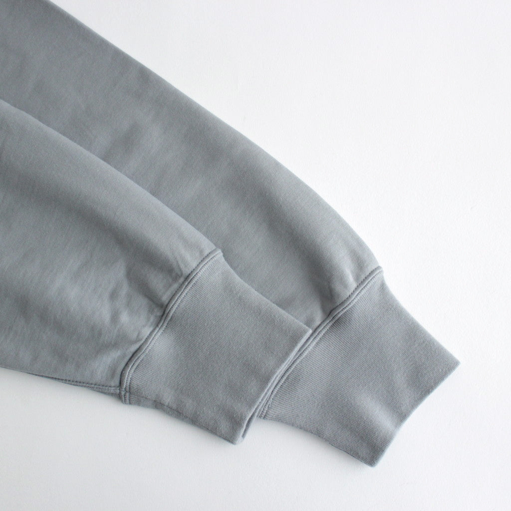 ELASTIC HIGH GAUGE SWEAT P/O #BLUE GRAY [A24SP01NU]