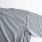 ELASTIC HIGH GAUGE SWEAT P/O #BLUE GRAY [A24SP01NU]
