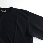 ELASTIC HIGH GAUGE SWEAT P/O #INK BLACK [A24SP01NU]