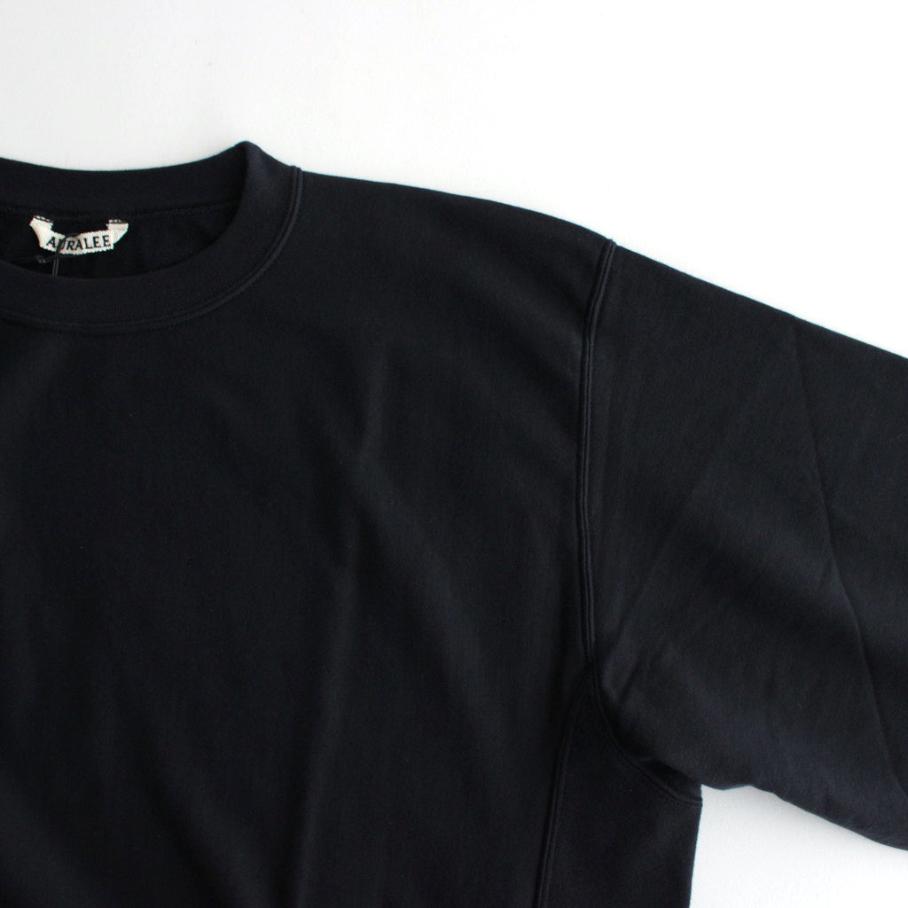 ELASTIC HIGH GAUGE SWEAT P/O #INK BLACK [A24SP01NU]