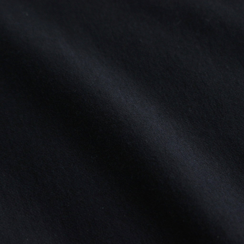 ELASTIC HIGH GAUGE SWEAT P/O #INK BLACK [A24SP01NU]