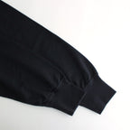 ELASTIC HIGH GAUGE SWEAT P/O #INK BLACK [A24SP01NU]