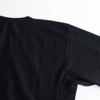 ELASTIC HIGH GAUGE SWEAT P/O #INK BLACK [A24SP01NU]