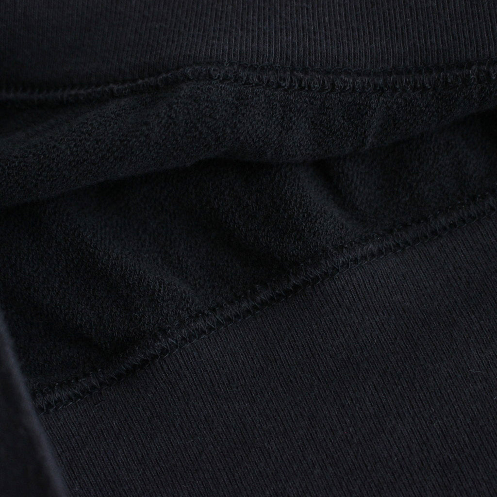ELASTIC HIGH GAUGE SWEAT P/O #INK BLACK [A24SP01NU]