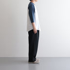 Raglan Sleeve Tee #WHITE×NAVY [TP233-70035]