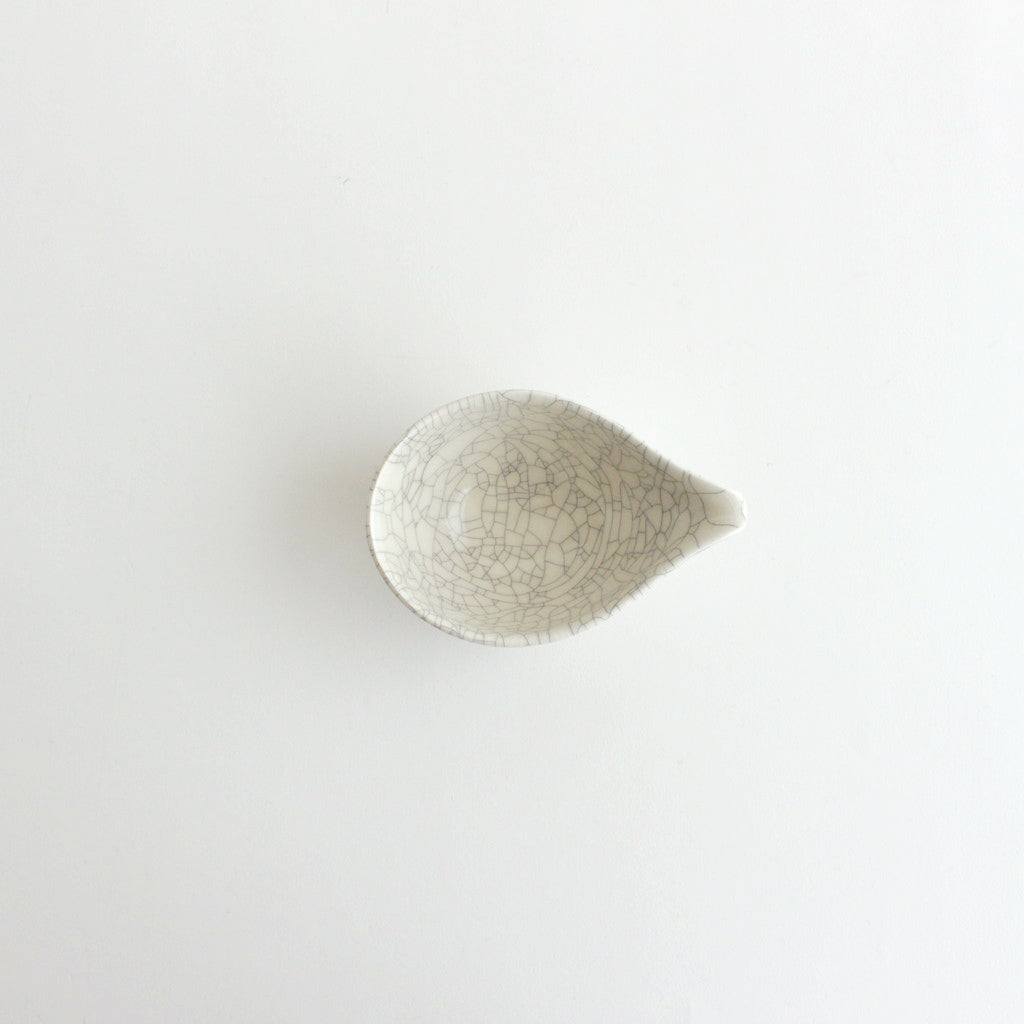ドレッシングボウル 貫入 #白
