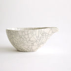 ドレッシングボウル 貫入 #白