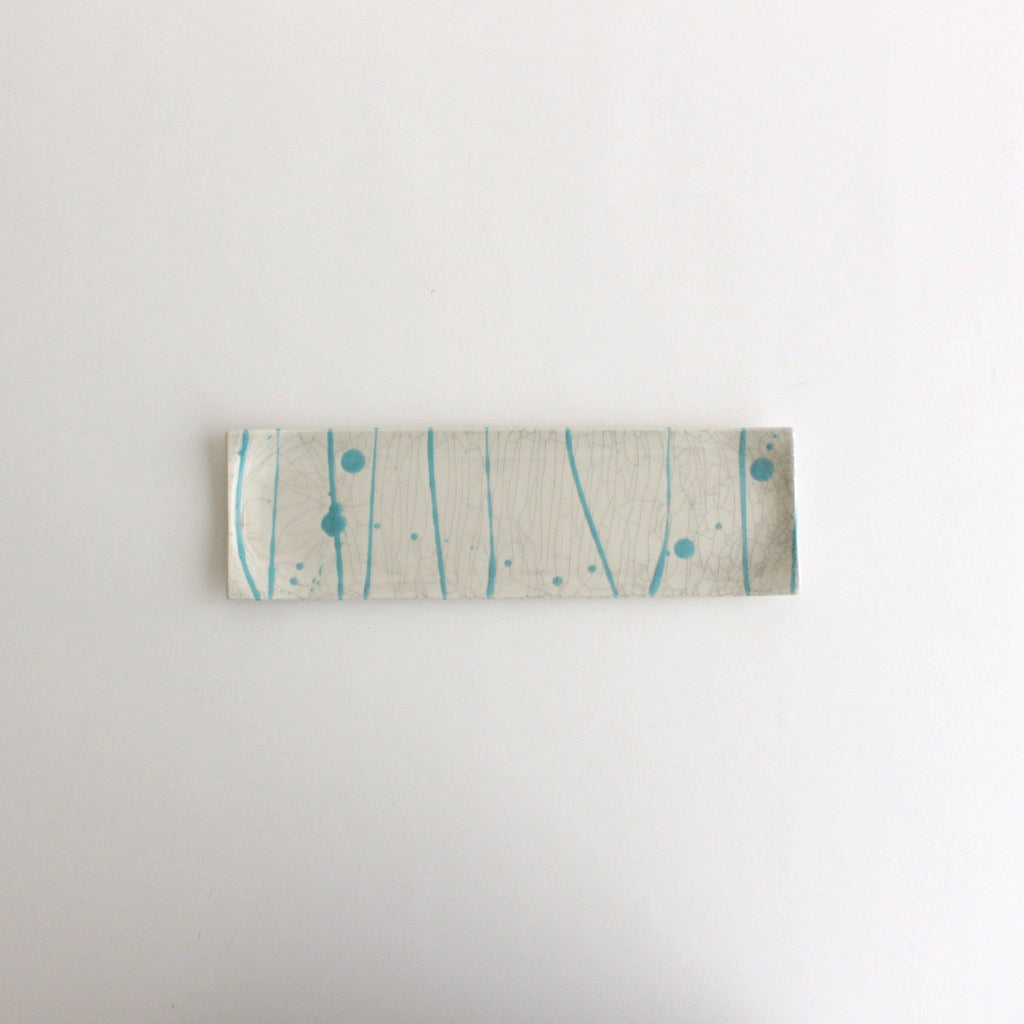 長皿 #ターコイズ流し