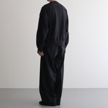 OVERSIZED REBUILD SWEAT LS #BLACK [ST.984]