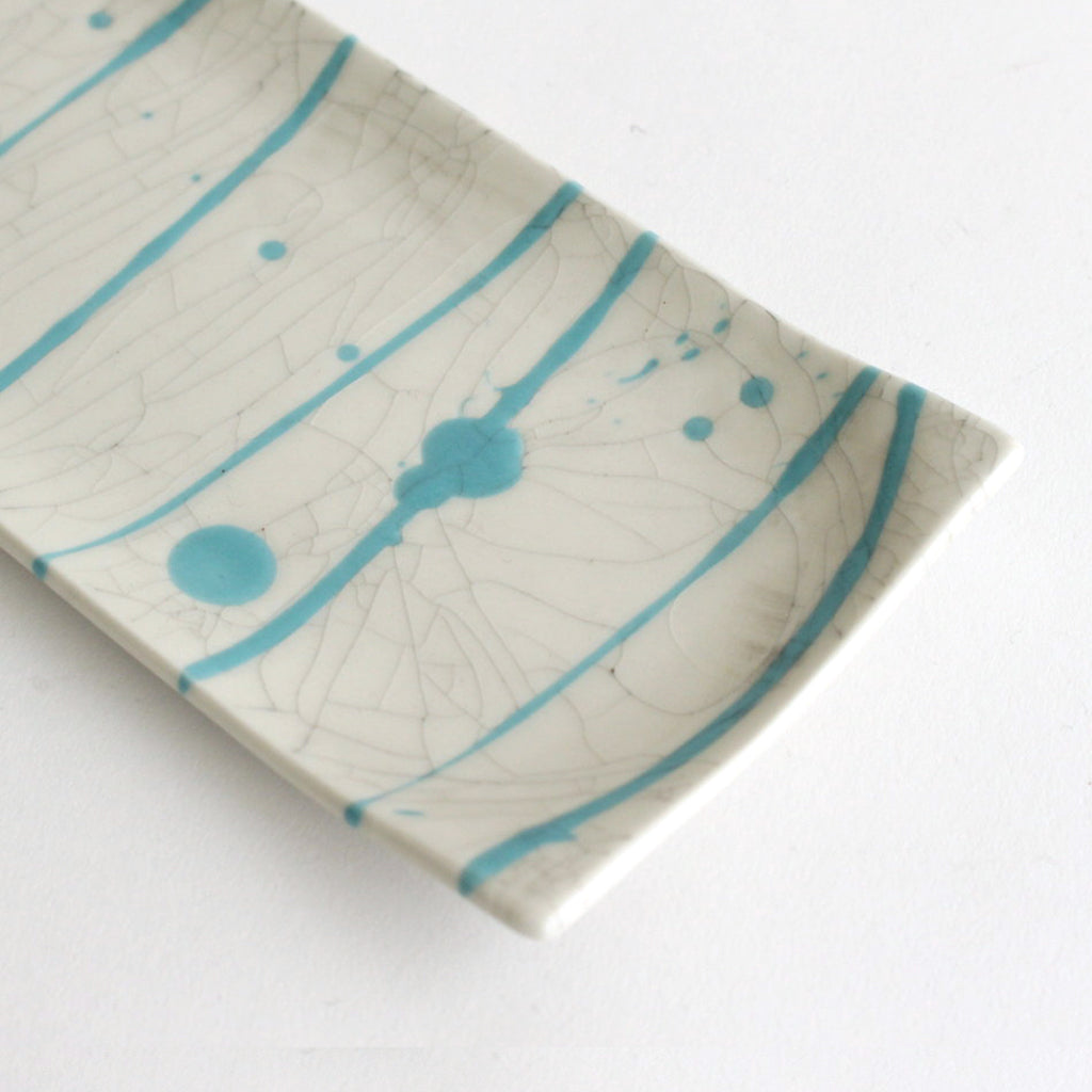 長皿 #ターコイズ流し