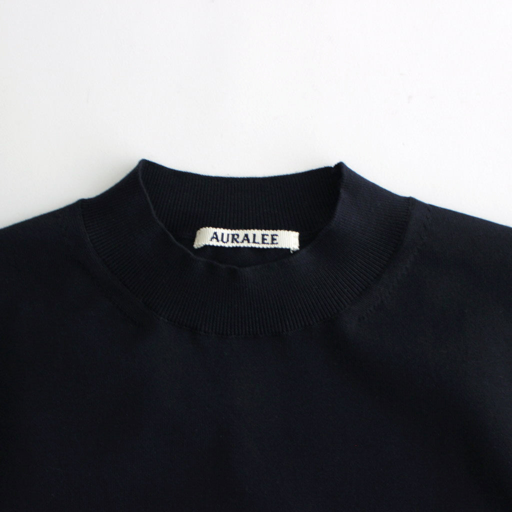 SUPER HIGH GAUGE COTTON KNIT SLEEVELESS #DARK NAVY [A24ST06PD]