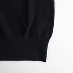 SUPER HIGH GAUGE COTTON KNIT SLEEVELESS #DARK NAVY [A24ST06PD]