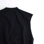 SUPER HIGH GAUGE COTTON KNIT SLEEVELESS #DARK NAVY [A24ST06PD]