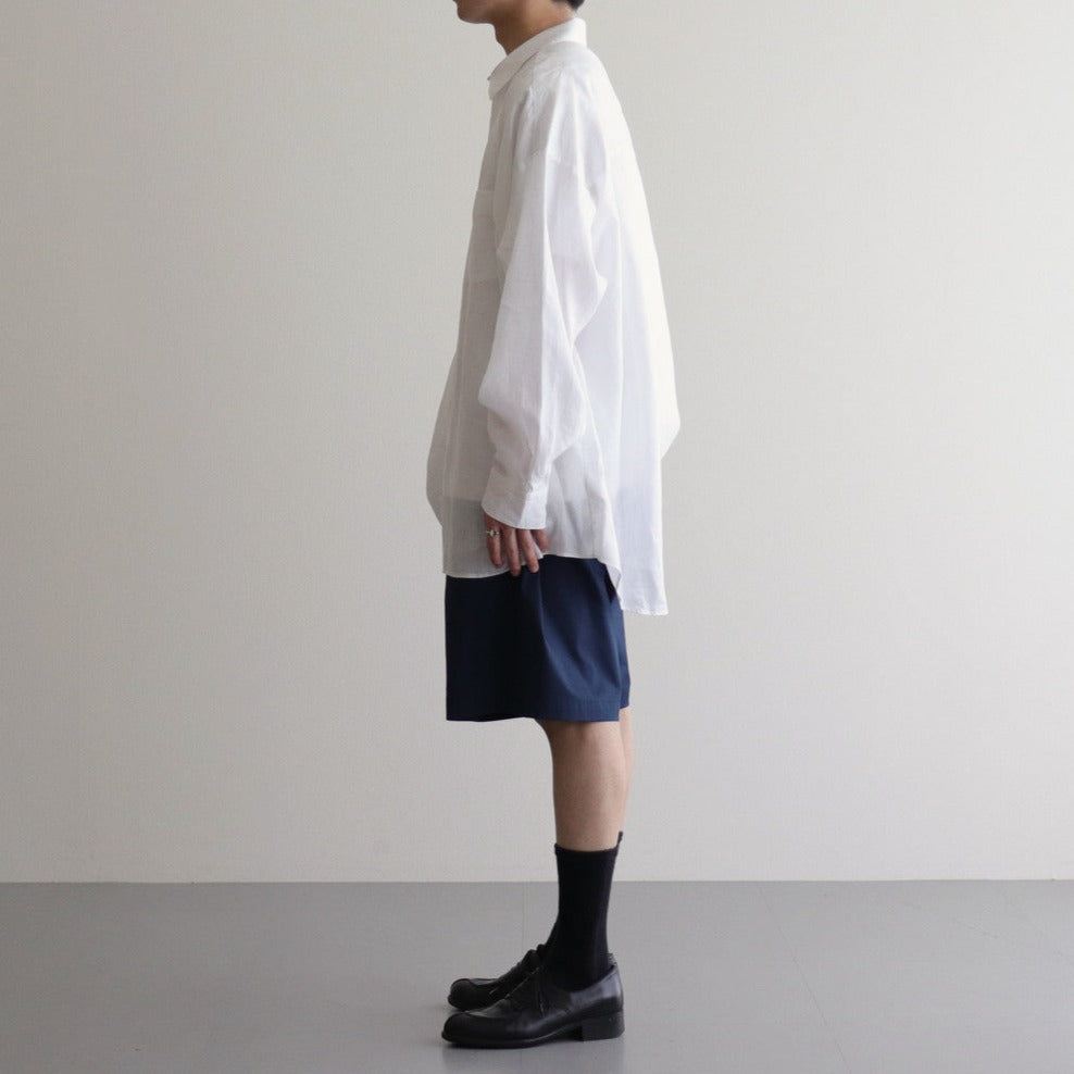 Solotex Twill Wide Chef Shorts #NAVY [GM241-40296B] - ciacura 三重