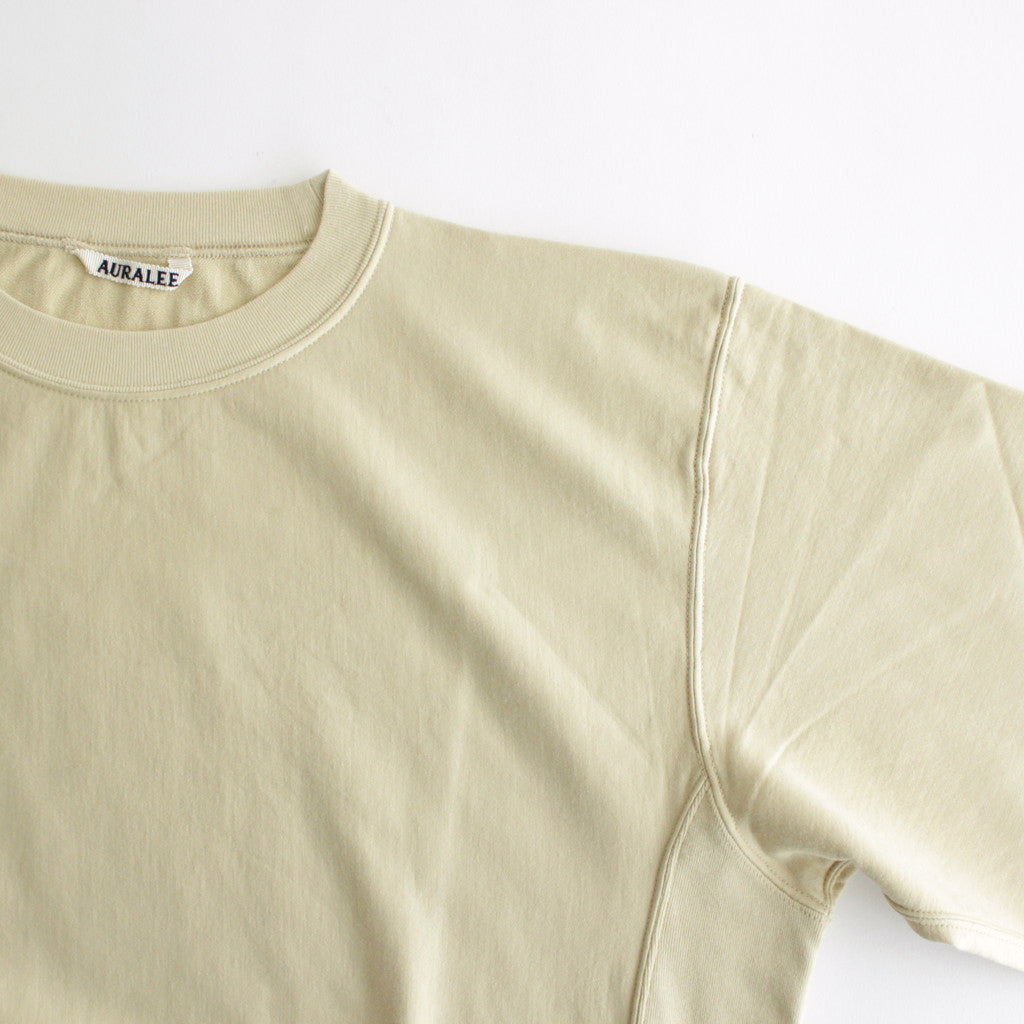 ELASTIC HIGH GAUGE SWEAT P/O #LIGHT BEIGE [A24SP02NU]