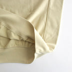 ELASTIC HIGH GAUGE SWEAT P/O #LIGHT BEIGE [A24SP02NU]