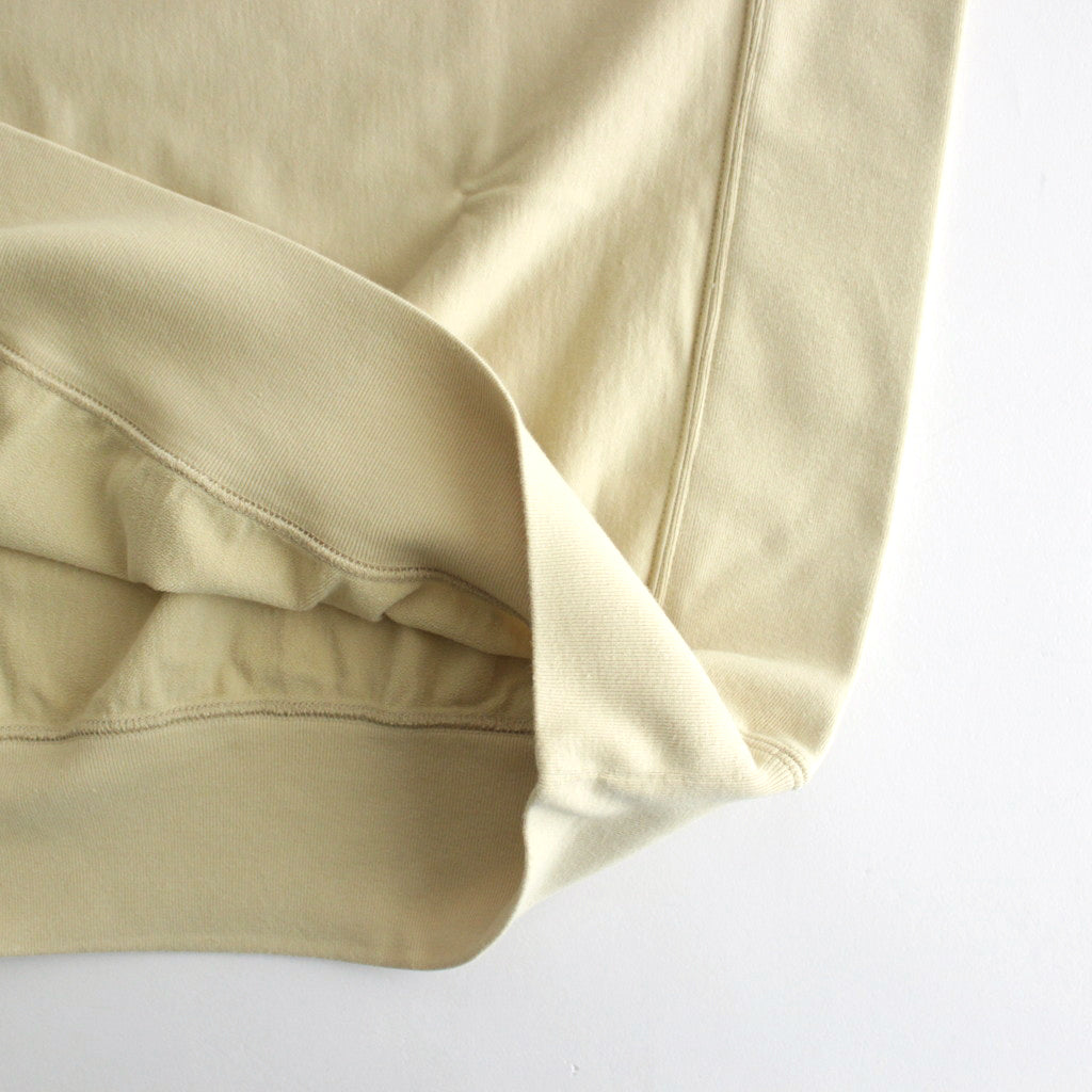 ELASTIC HIGH GAUGE SWEAT P/O #LIGHT BEIGE [A24SP02NU]