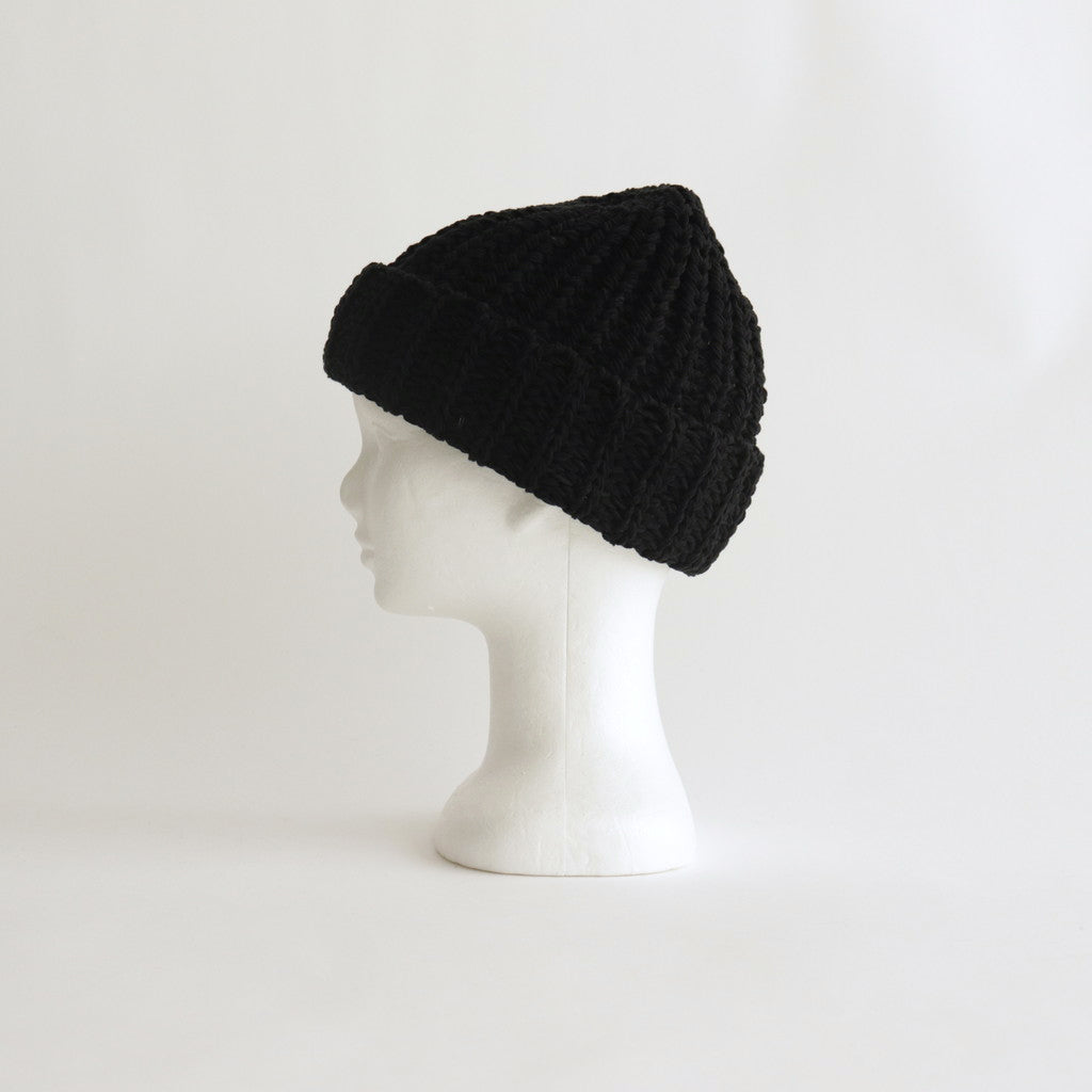 COTTON BIG KNIT #BLACK [NO.25017]