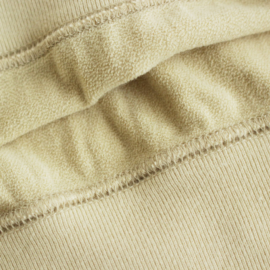 ELASTIC HIGH GAUGE SWEAT P/O #LIGHT BEIGE [A24SP02NU]