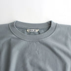 ELASTIC HIGH GAUGE SWEAT P/O #BLUE GRAY [A24SP02NU]