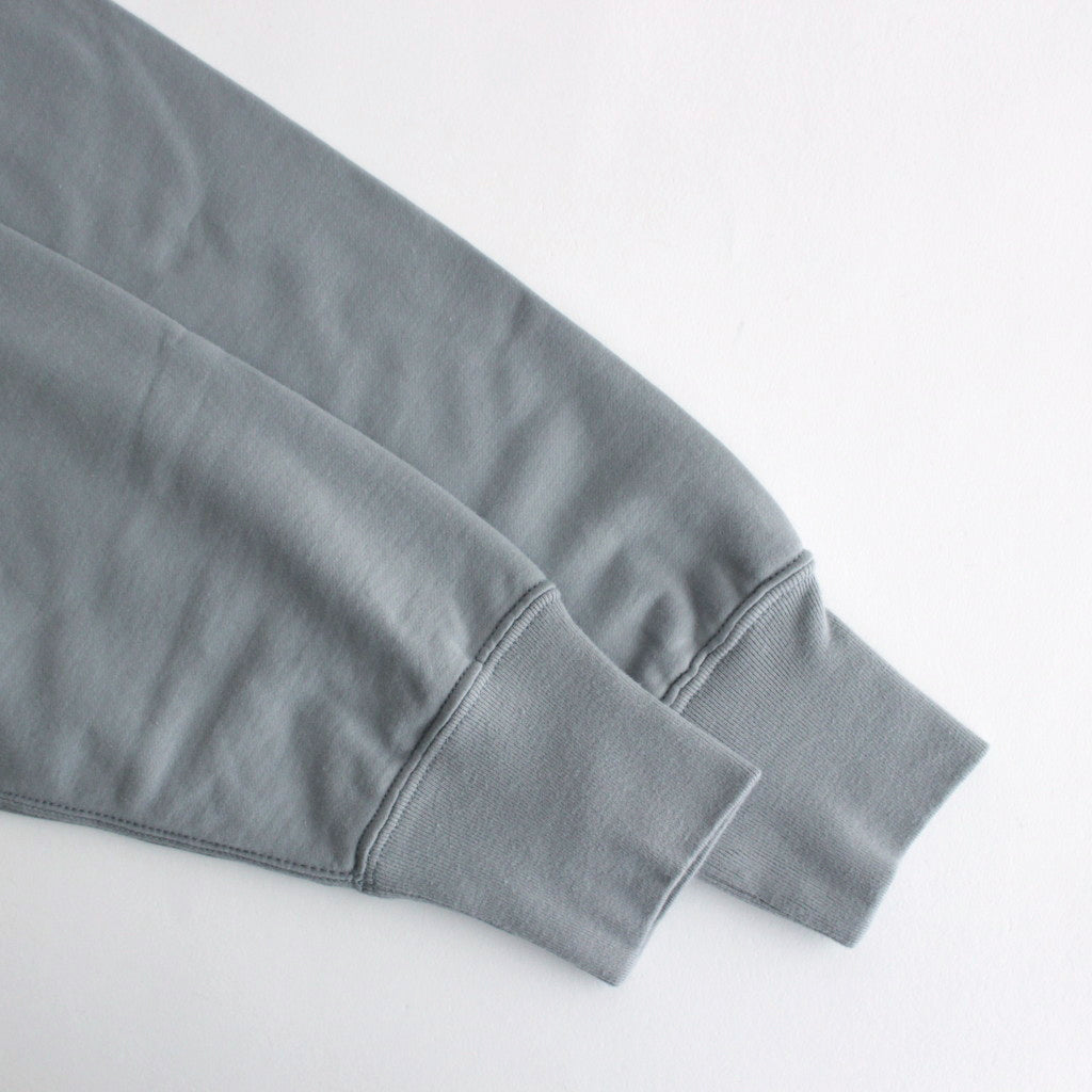 ELASTIC HIGH GAUGE SWEAT P/O #BLUE GRAY [A24SP02NU]