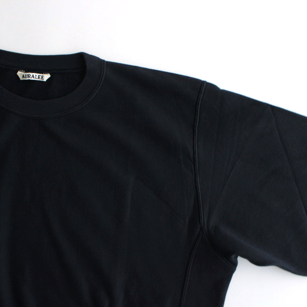 ELASTIC HIGH GAUGE SWEAT P/O #INK BLACK [A24SP02NU]