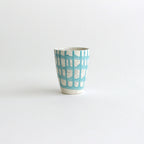 フリーカップ 貫入 #ターコイズ流し