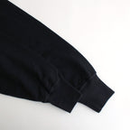ELASTIC HIGH GAUGE SWEAT P/O #INK BLACK [A24SP02NU]