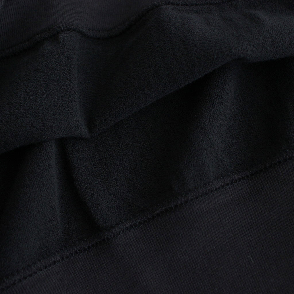 ELASTIC HIGH GAUGE SWEAT P/O #INK BLACK [A24SP02NU]
