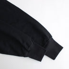 ELASTIC HIGH GAUGE SWEAT P/O #INK BLACK [A24SP02NU]