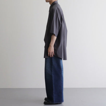 Broad S/S Oversized Regular Collar Shirt #C.GRAY [GM241-50003B]