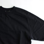 ELASTIC HIGH GAUGE SWEAT HALF SLEEVE P/O #INK BLACK [A24SP03NU]