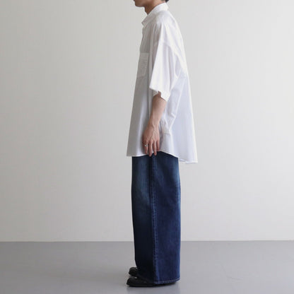 Broad S/S Oversized Regular Collar Shirt #WHITE [GM241-50003B]