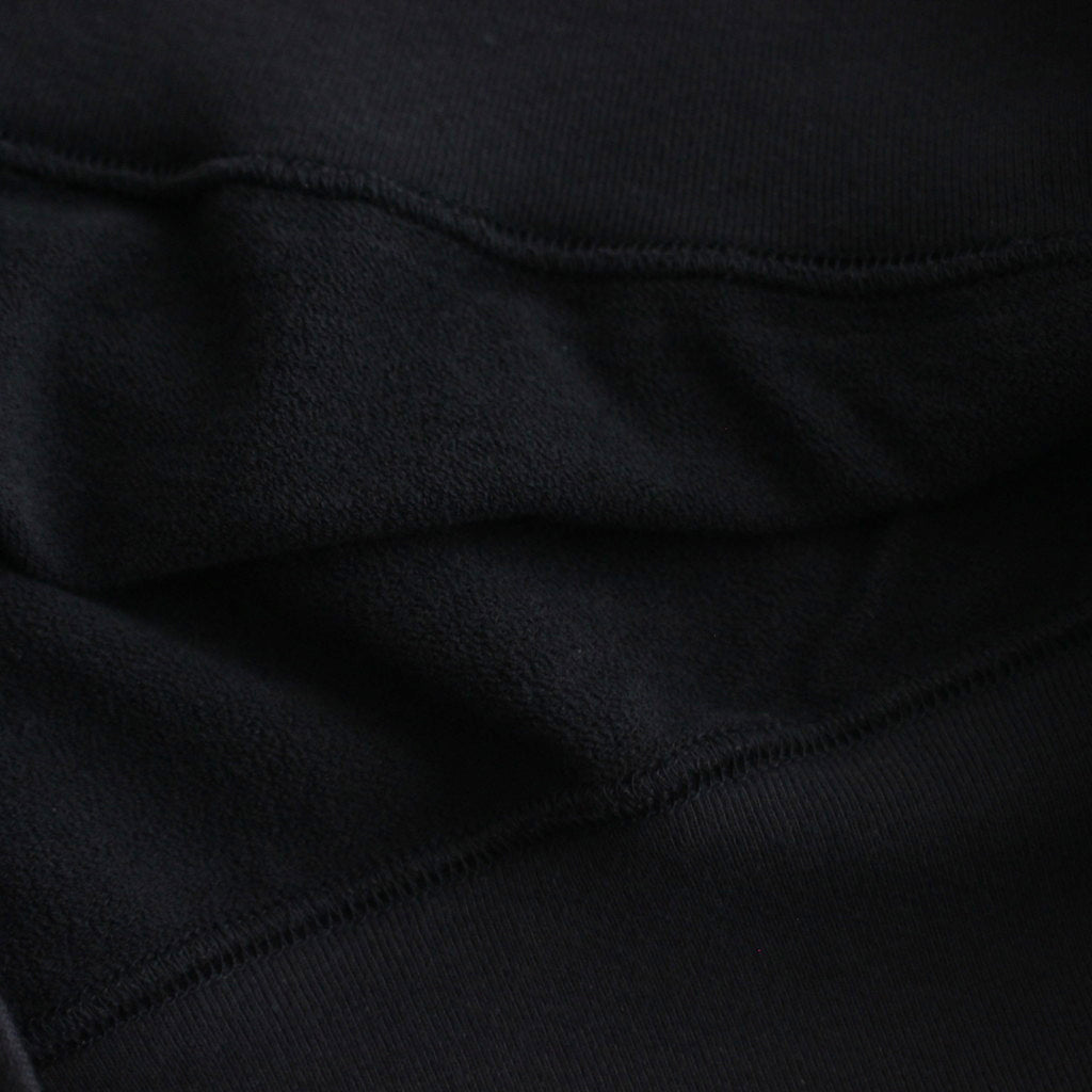 ELASTIC HIGH GAUGE SWEAT HALF SLEEVE P/O #INK BLACK [A24SP03NU]