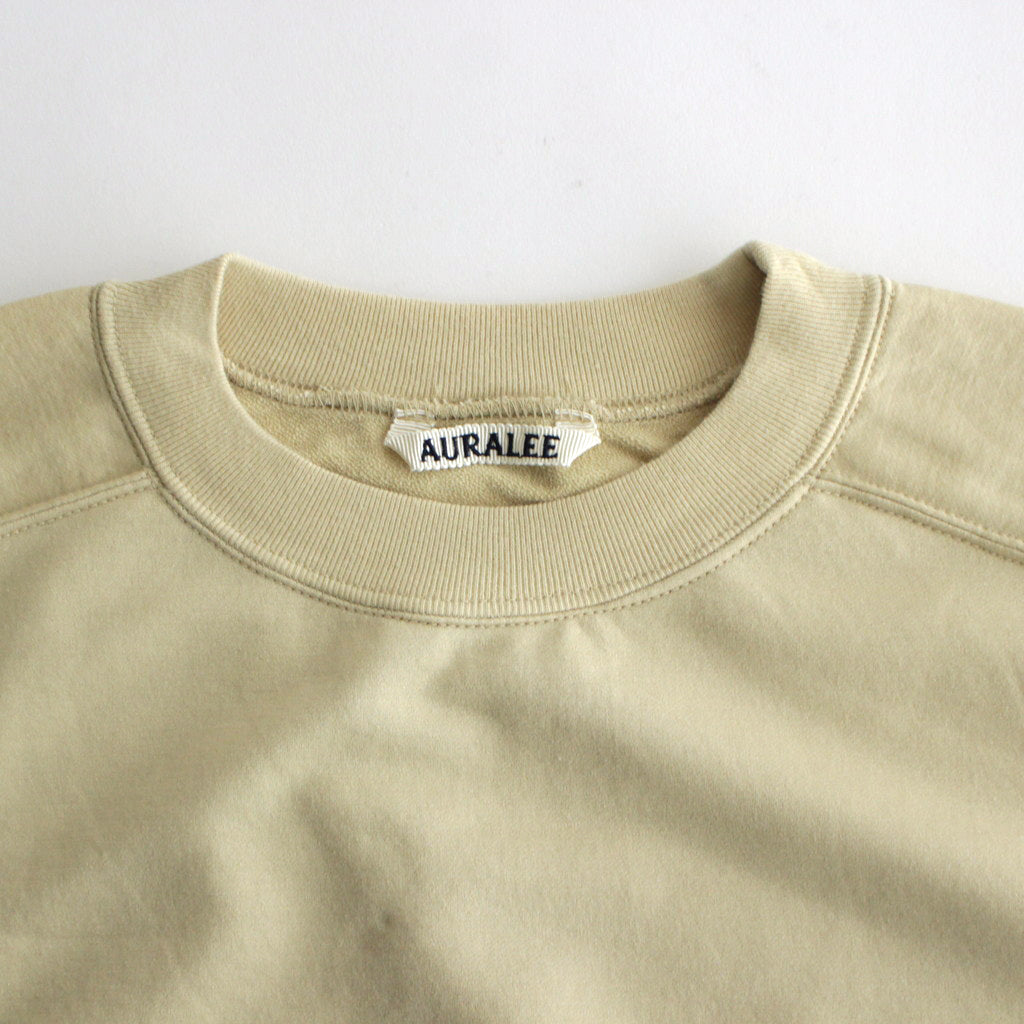 ELASTIC HIGH GAUGE SWEAT HALF SLEEVE P/O #LIGHT BEIGE [A24SP03NU]