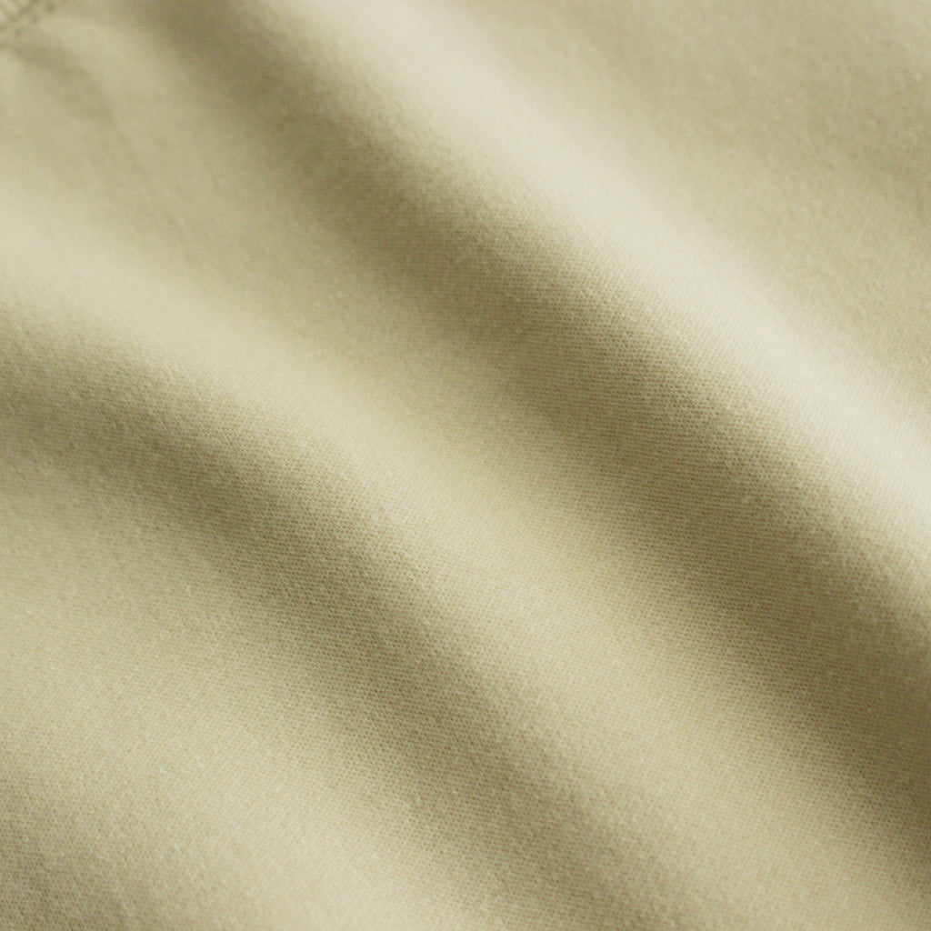 ELASTIC HIGH GAUGE SWEAT HALF SLEEVE P/O #LIGHT BEIGE [A24SP03NU]