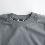 ELASTIC HIGH GAUGE SWEAT HALF SLEEVE P/O #BLUE GRAY [A24SP03NU]