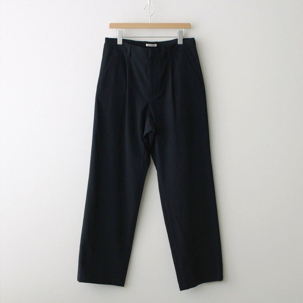 HARD TWIST COTTON SILK VIYELLA SLACKS #DARK NAVY [A24SP03KV]