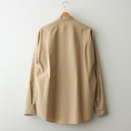 WASHED FINX TWILL BIG SHIRT #LIGHT BROWN [A24SS02TN]
