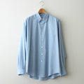 WASHED FINX TWILL BIG SHIRT #SAX BLUE [A24SS02TN]