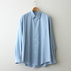 WASHED FINX TWILL BIG SHIRT #SAX BLUE [A24SS02TN]