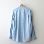 WASHED FINX TWILL BIG SHIRT #SAX BLUE [A24SS02TN]