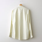 WASHED FINX TWILL BIG SHIRT #LIGHT YELLOW [A24SS02TN]