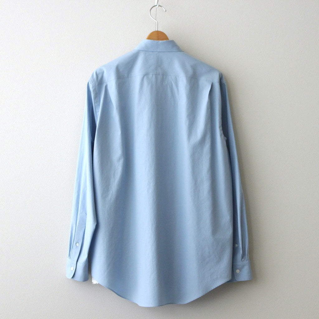 WASHED FINX TWILL SHIRT #SAX BLUE [A24SS01TN]