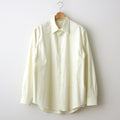 WASHED FINX TWILL SHIRT #LIGHT YELLOW [A24SS01TN]