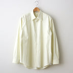 WASHED FINX TWILL SHIRT #LIGHT YELLOW [A24SS01TN]