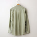 HARD TWIST COTTON SILK VIYELLA SHIRT #SAGE GREEN [A24SS02KV]